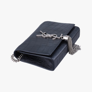 Vintage Yves Saint Laurent KATE Black Leather 354120 shoulderbag | stylenewstar