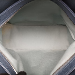 Pre-owned Chanel Mademoiselle Bowling Blue x Light Blue Caviar Leather A67642 handbag | stylenewstar