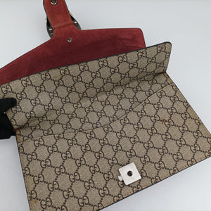 Pre-owned Gucci Dionysus BEIGE×RED×Multicolour PVC coated canvas 400249 shoulderbag | stylenewstar