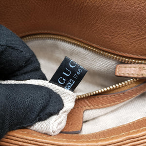 Pre-owned Gucci Marrakech Messenger Brown Canvas 257024 shoulderbag | stylenewstar