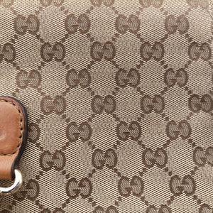 Pre-owned Gucci Marrakech Messenger Brown Canvas 257024 shoulderbag | stylenewstar