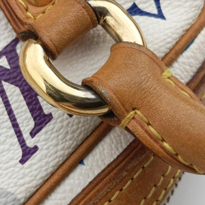 Pre-owned Louis Vuitton PRISCILLA white Monogram Multicolor M40096 handbag | stylenewstar