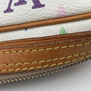 Pre-owned Louis Vuitton PRISCILLA white Monogram Multicolor M40096 handbag | stylenewstar