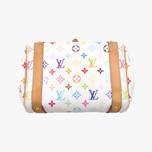 Pre-owned Louis Vuitton PRISCILLA white Monogram Multicolor M40096 handbag | stylenewstar