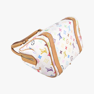 Pre-owned Louis Vuitton PRISCILLA white Monogram Multicolor M40096 handbag | stylenewstar