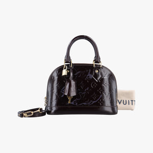 Pre-owned Louis Vuitton Alma BB Amarante Vernis M91678 shoulderbag | stylenewstar