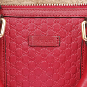 Secondhand Gucci Microguccissima Red Leather 449646 shoulderbag | stylenewstar