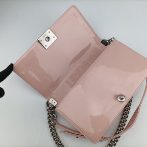 Pre-owned Chanel BOY CHANEL Pink Patent A67018 shoulderbag | stylenewstar