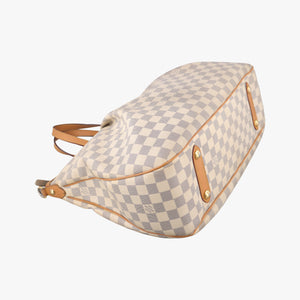 Secondhand Louis Vuitton SIRACUSA GM AZUR Damier Canvas N41111 shoulderbag | stylenewstar