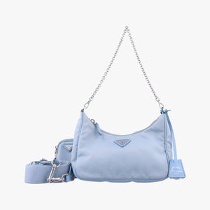 Secondhand Prada Re-Edition 2005 Re-Nylon Blue nylon 1BH204 shoulderbag | stylenewstar