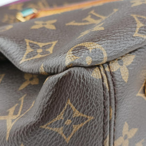 Pre-owned Louis Vuitton PALLAS Brown×CERISE Monogram Canvas×calf leather M92192 shoulderbag | stylenewstar