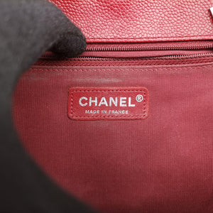 Pre-owned Chanel BOY CHANEL Red caviar skin A92193 shoulderbag | stylenewstar