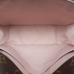 Pre-owned Louis Vuitton Cherry Wood BB Rose Ballerine PVC coated canvas×Vernis M51952 shoulderbag | stylenewstar