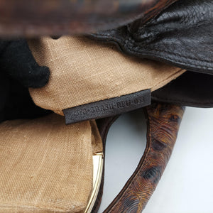 Pre-owned Fendi Spy Brown Canvas×Leather 8BR511 handbag | stylenewstar