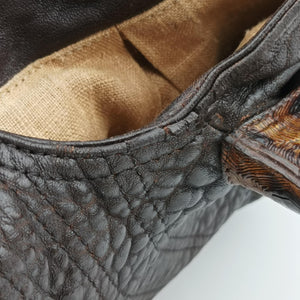 Pre-owned Fendi Spy Brown Canvas×Leather 8BR511 handbag | stylenewstar