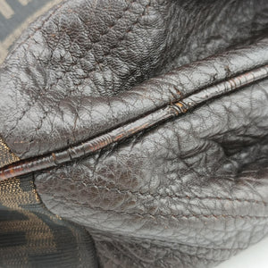 Pre-owned Fendi Spy Brown Canvas×Leather 8BR511 handbag | stylenewstar