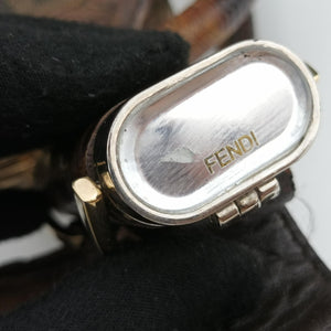 Pre-owned Fendi Spy Brown Canvas×Leather 8BR511 handbag | stylenewstar