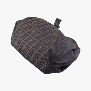 Pre-owned Fendi Spy Brown Canvas×Leather 8BR511 handbag | stylenewstar