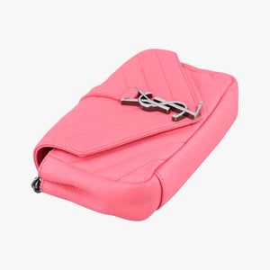 Vintage Yves Saint Laurent Baby Chai Pink Leather 399289 shoulderbag | stylenewstar