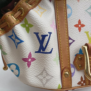 Vintage Louis Vuitton Teda PM white Monogram Multicolor M92348 handbag | stylenewstar