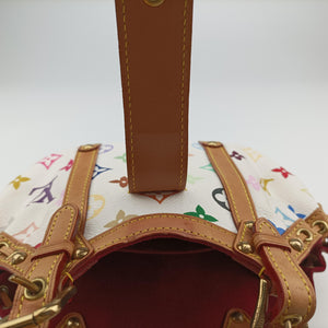 Vintage Louis Vuitton Teda PM white Monogram Multicolor M92348 handbag | stylenewstar