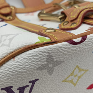 Vintage Louis Vuitton Teda PM white Monogram Multicolor M92348 handbag | stylenewstar
