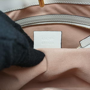 Pre-owned Gucci JACKIE 1961 White Leather 636709 shoulderbag | stylenewstar