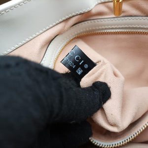 Pre-owned Gucci JACKIE 1961 White Leather 636709 shoulderbag | stylenewstar