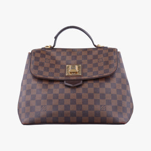 Pre-owned Louis Vuitton BERGAMO MM EBENE Damier Canvas N41168 handbag | stylenewstar