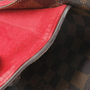 Pre-owned Louis Vuitton BERGAMO MM EBENE Damier Canvas N41168 handbag | stylenewstar