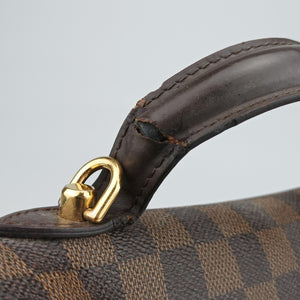 Pre-owned Louis Vuitton BERGAMO MM EBENE Damier Canvas N41168 handbag | stylenewstar