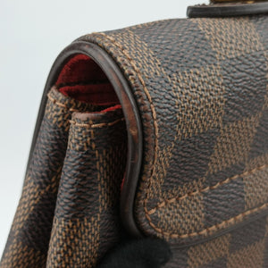 Pre-owned Louis Vuitton BERGAMO MM EBENE Damier Canvas N41168 handbag | stylenewstar