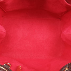 Pre-owned Louis Vuitton BERGAMO MM EBENE Damier Canvas N41168 handbag | stylenewstar