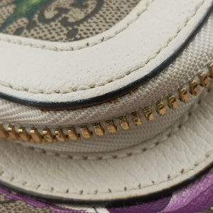 Pre-owned Gucci Ophidia Flora Multicolour PVC coated canvas×Leather 547965 backpack/rucksack | stylenewstar