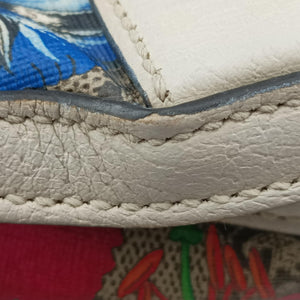 Pre-owned Gucci Ophidia Flora Multicolour PVC coated canvas×Leather 547965 backpack/rucksack | stylenewstar