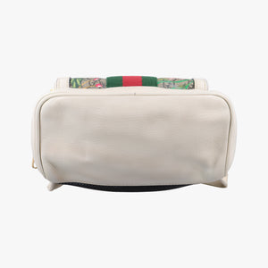 Pre-owned Gucci Ophidia Flora Multicolour PVC coated canvas×Leather 547965 backpack/rucksack | stylenewstar