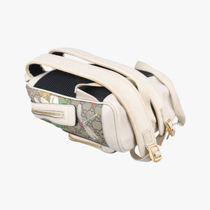 Pre-owned Gucci Ophidia Flora Multicolour PVC coated canvas×Leather 547965 backpack/rucksack | stylenewstar