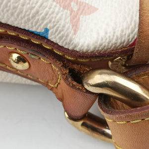 Pre-owned Louis Vuitton Petit Noe white Monogram Multicolor M42229 shoulderbag | stylenewstar