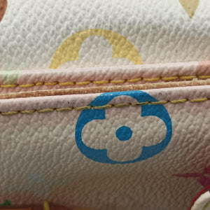 Pre-owned Louis Vuitton Petit Noe white Monogram Multicolor M42229 shoulderbag | stylenewstar