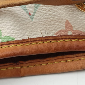 Pre-owned Louis Vuitton Petit Noe white Monogram Multicolor M42229 shoulderbag | stylenewstar