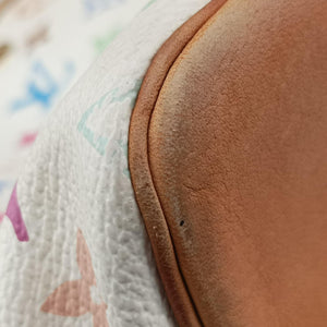 Pre-owned Louis Vuitton Petit Noe white Monogram Multicolor M42229 shoulderbag | stylenewstar