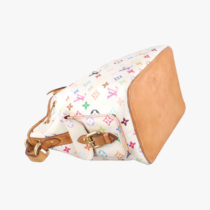 Pre-owned Louis Vuitton Petit Noe white Monogram Multicolor M42229 shoulderbag | stylenewstar