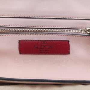Pre-owned Valentino Rockstud Pink Leather shoulderbag | stylenewstar