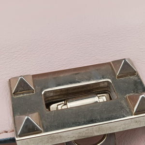 Pre-owned Valentino Rockstud Pink Leather shoulderbag | stylenewstar