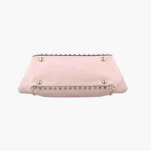 Pre-owned Valentino Rockstud Pink Leather shoulderbag | stylenewstar