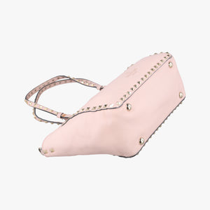 Pre-owned Valentino Rockstud Pink Leather shoulderbag | stylenewstar