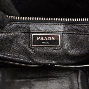 Secondhand Prada Business Briefcase Black SAFFIANO Leather 2VE011 handbag | stylenewstar