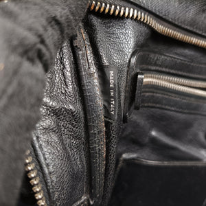 Secondhand Prada Business Briefcase Black SAFFIANO Leather 2VE011 handbag | stylenewstar