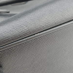 Secondhand Prada Business Briefcase Black SAFFIANO Leather 2VE011 handbag | stylenewstar