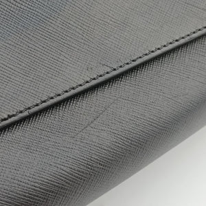 Secondhand Prada Business Briefcase Black SAFFIANO Leather 2VE011 handbag | stylenewstar